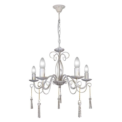 Люстра с подвесками 5 ламп S1296-5 Петрасвет