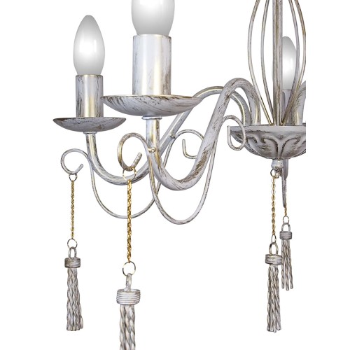 Люстра с подвесками 5 ламп S1296-5 Петрасвет