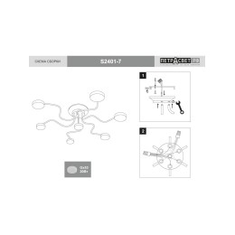 Люстра Петрасвет S2403-5, 5хGX53 макс, 20Вт