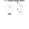 Люстра светодиодная потолочная LED плоская S2396-8