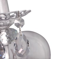 Хрустальная подвеска для люстры серебро
